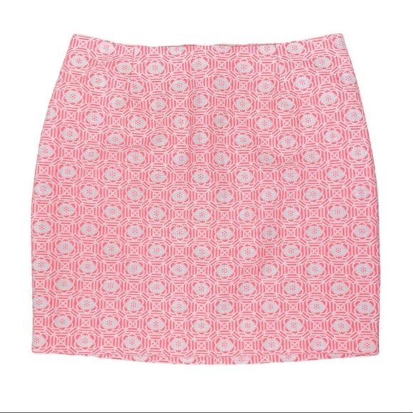 GAP pink jacquard swing skirt, size 2 - Picture 1 of 8